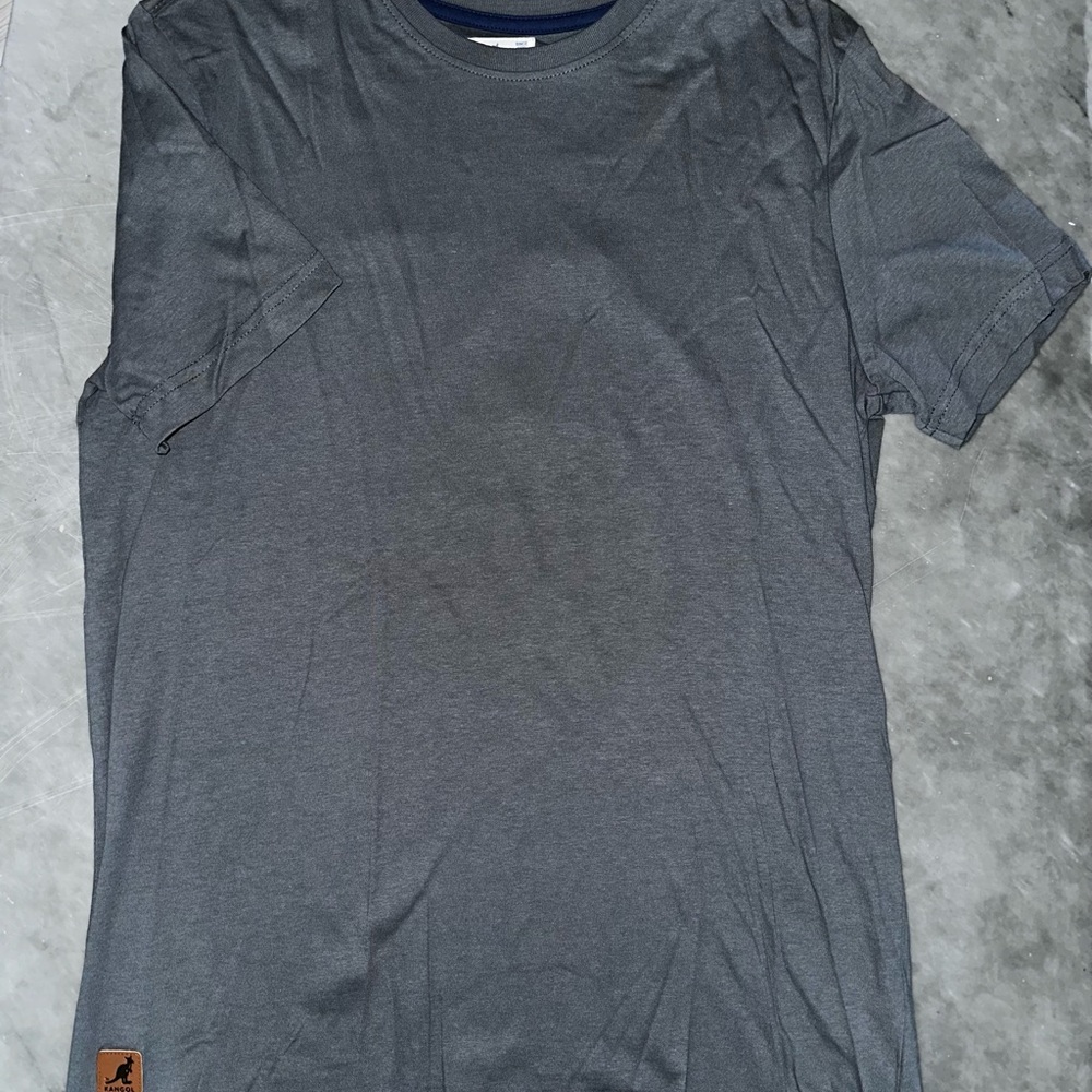 Gray Short Sleeve Crew Neck Tee